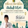Ketua LazisMu Wilayah Kepri Juanda, mengajak seluruh warga dan simpatisan Muhammadiyah untuk melaksanakan Sholat Idul Fitri 1 Syawal 1447 H/ 20 Maret 2026 di Lapangan Sport Hall Temenggung Abdul Jamal Muka Kuning